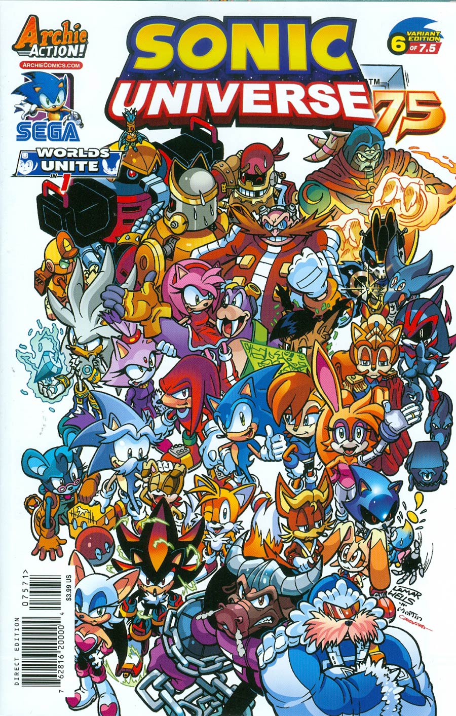 Sonic Universe #75 Cover G Variant Lamar Wells Cover