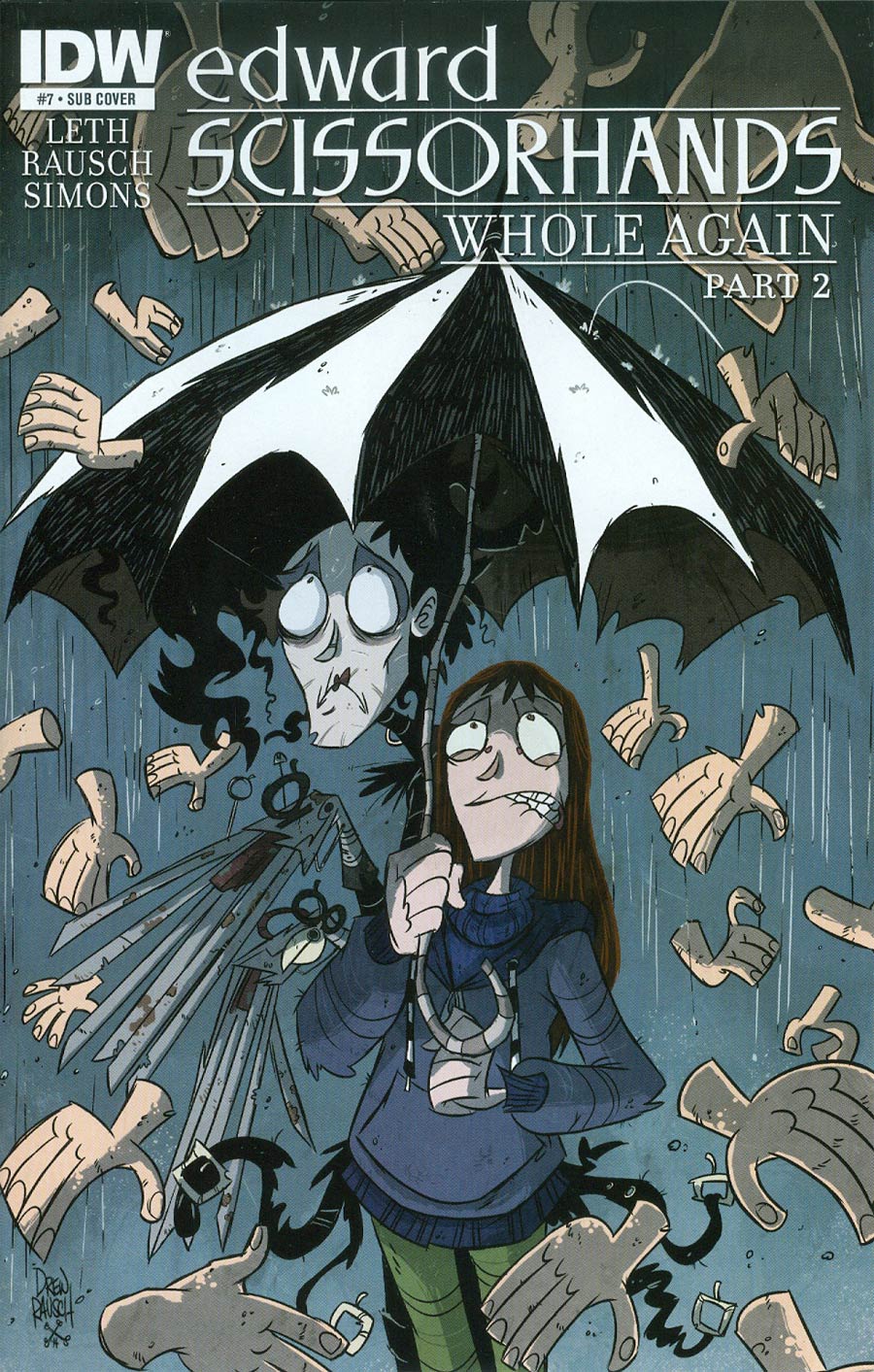 Edward Scissorhands #7 Cover B Variant Drew Rausch Subscription Cover