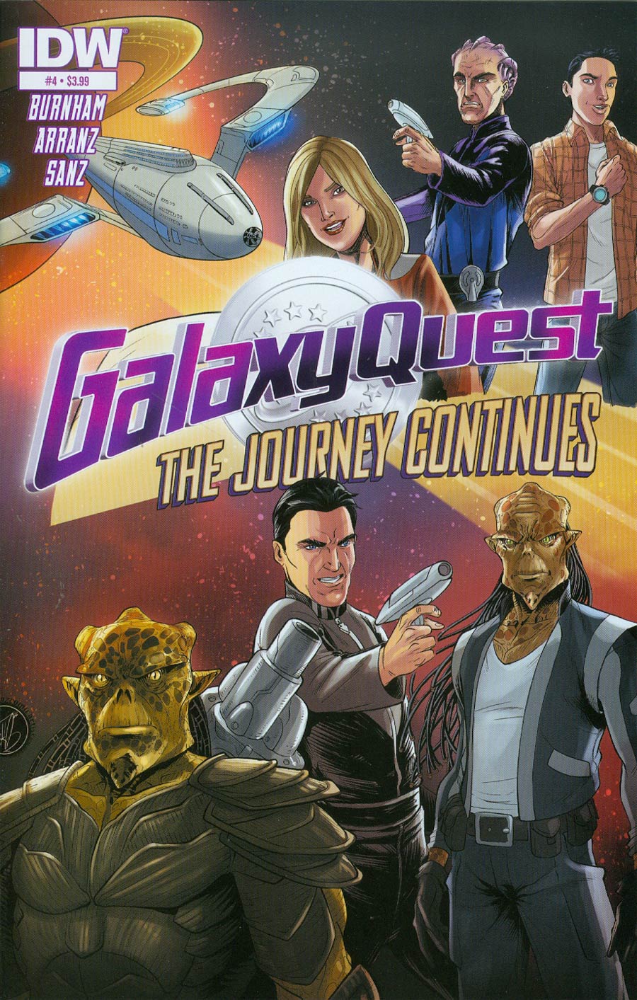 Galaxy Quest Journey Continues #4 Cover A Regular Nacho Arranz Cover