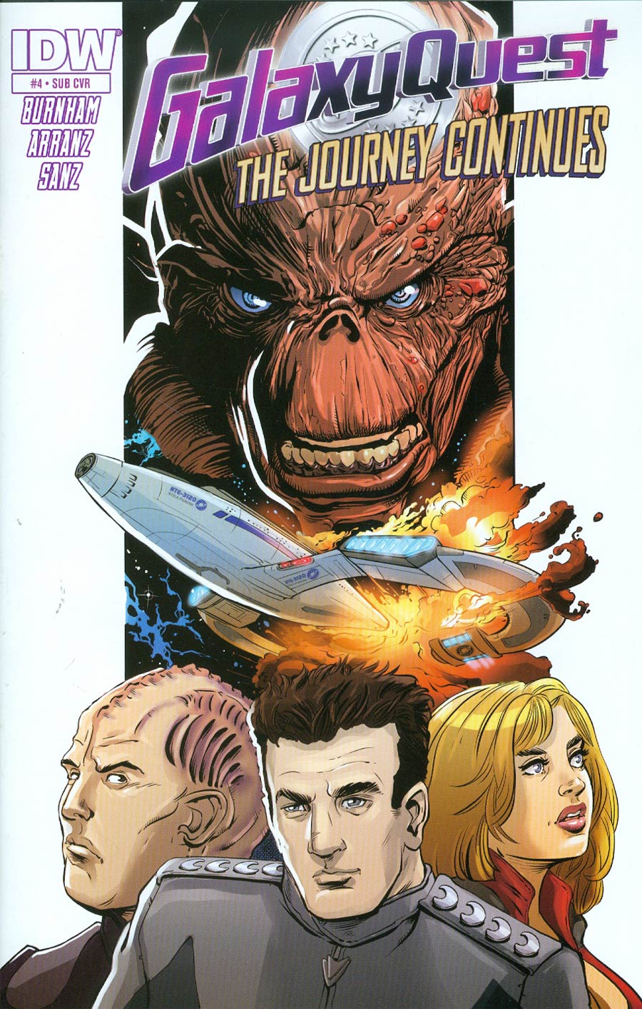 Galaxy Quest Journey Continues #4 Cover B Variant Vincent Riley Subscription Cover