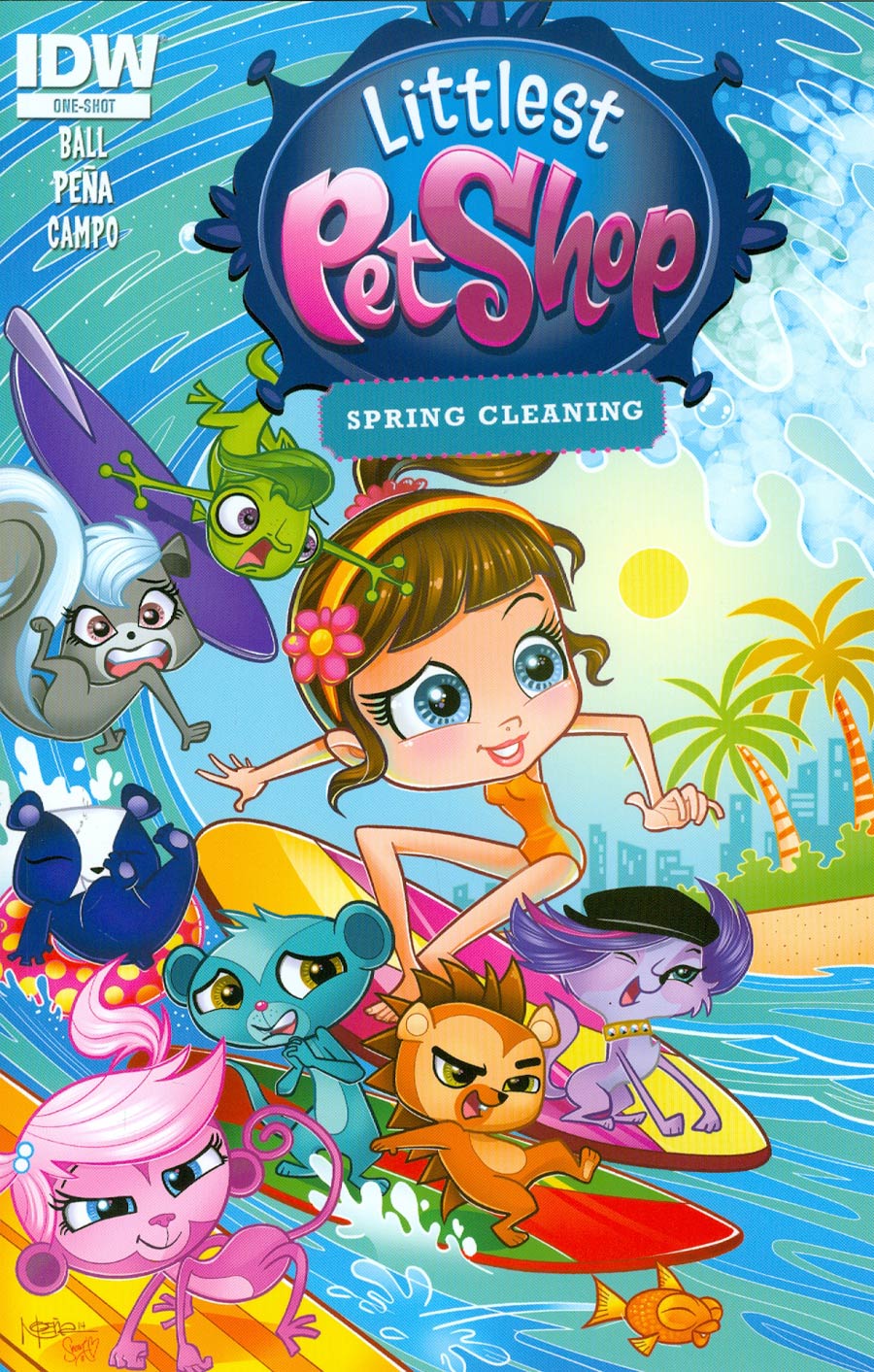 Littlest Pet Shop Spring Cleaning One Shot Cover A Regular Nicanor Pena Cover