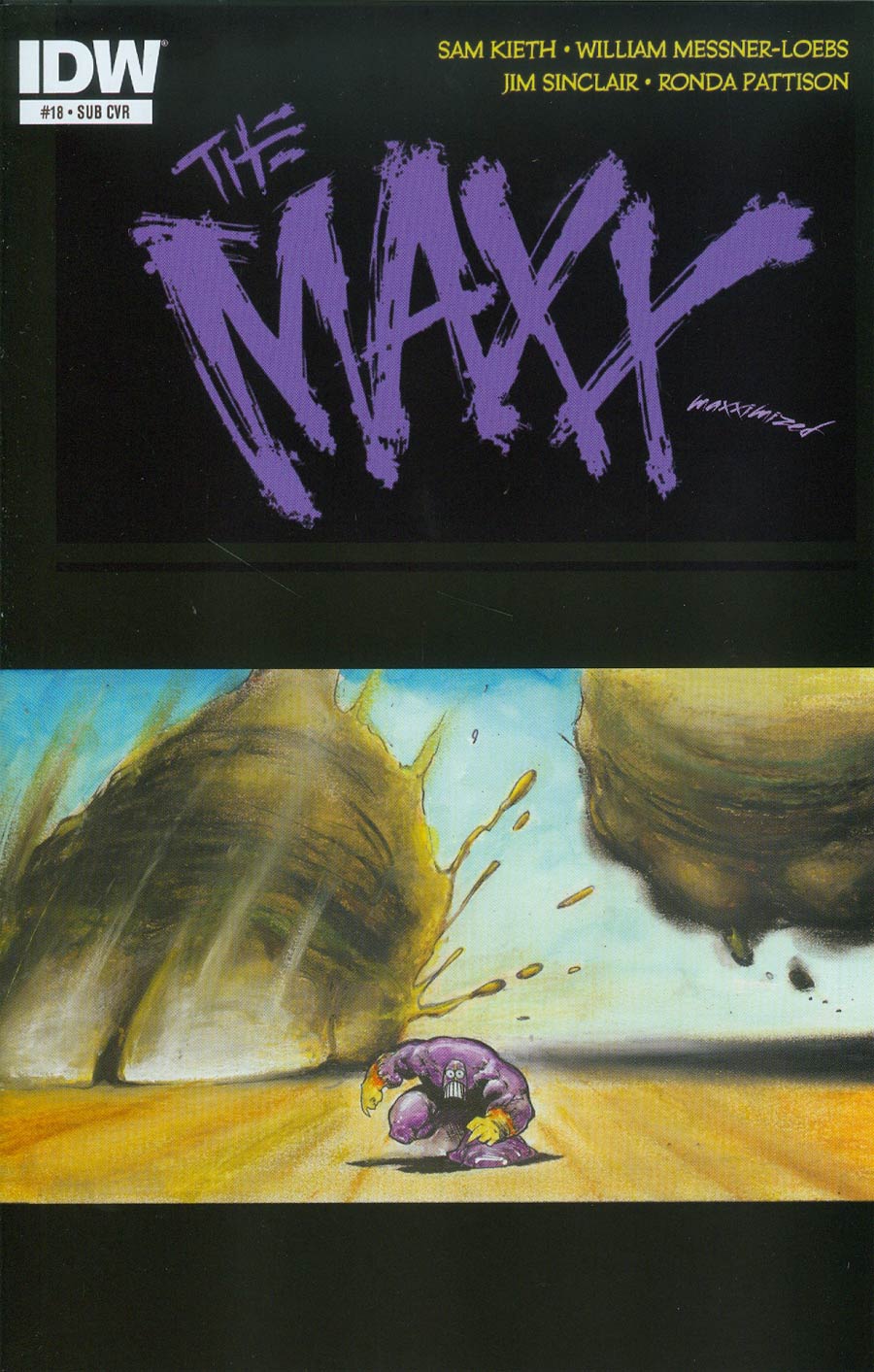 Maxx Maxximized #18 Cover B Variant Sam Kieth Subscription Cover