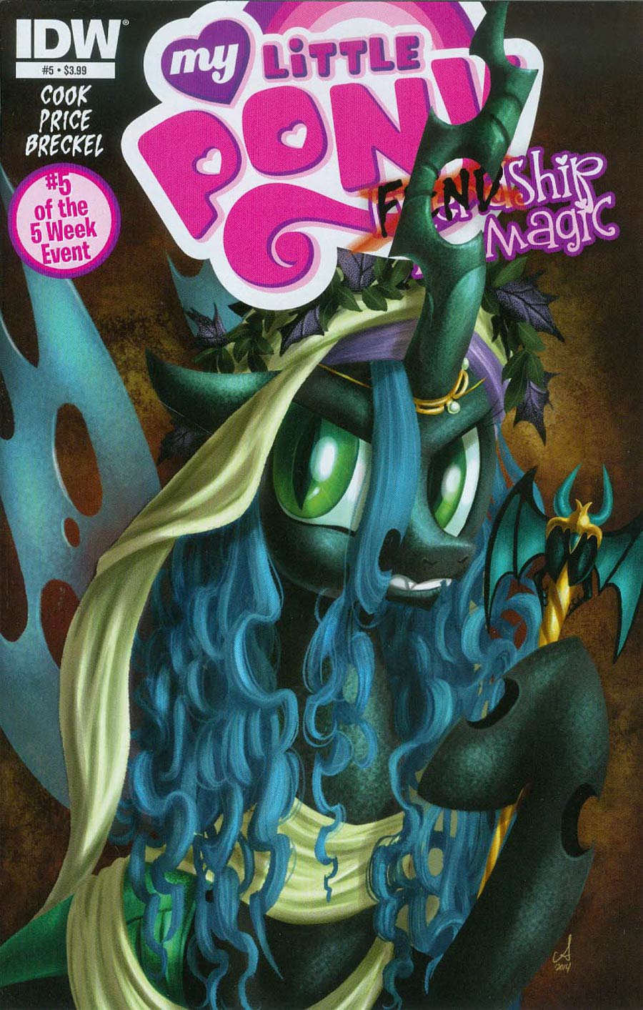 My Little Pony Fiendship Is Magic #5 Queen Chrysalis Cover A Regular Amy Mebberson Cover
