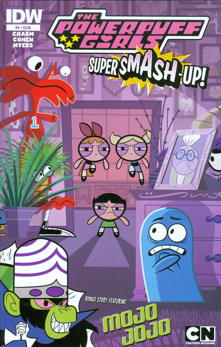 Powerpuff Girls Super Smash-Up #4 Cover A Regular Derek Charm Cover