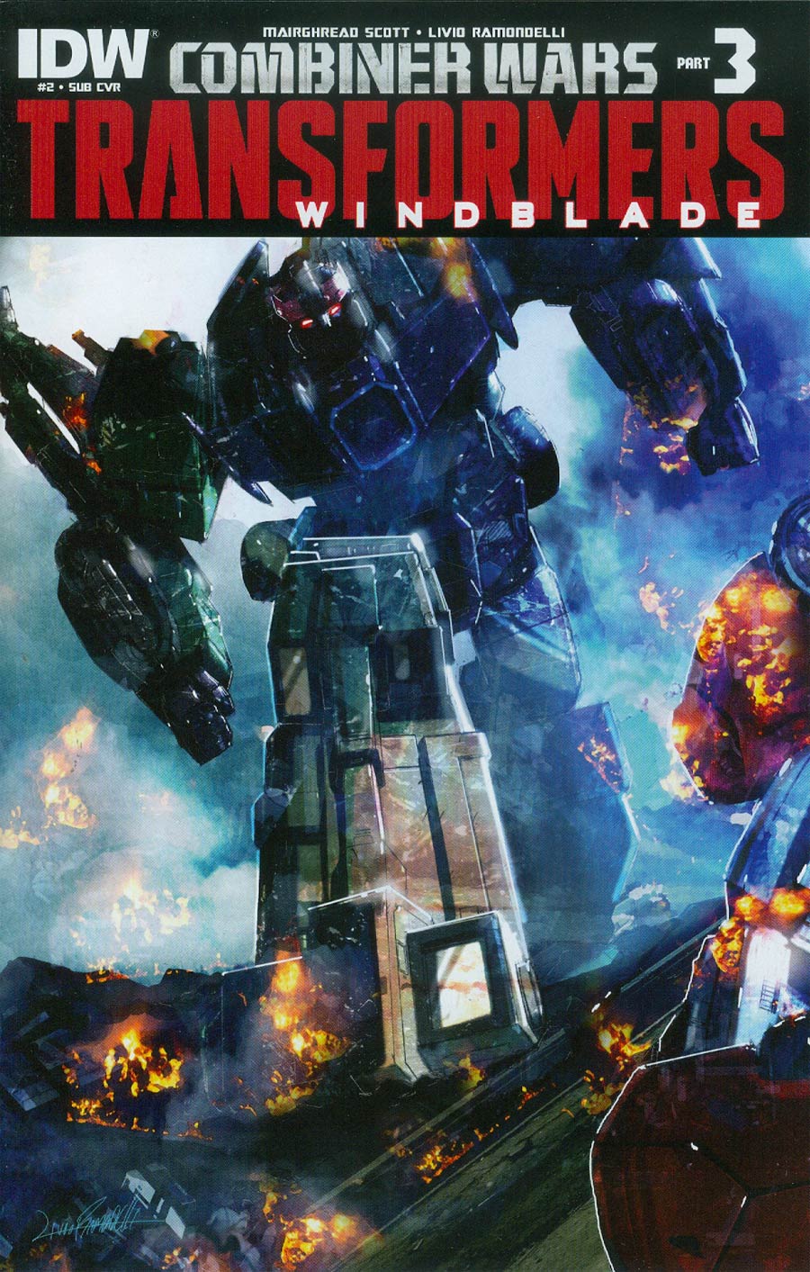 Transformers Windblade Combiner Wars #2 Cover B Variant Livio Ramondelli Subscription Cover (Combiner Wars Part 3)