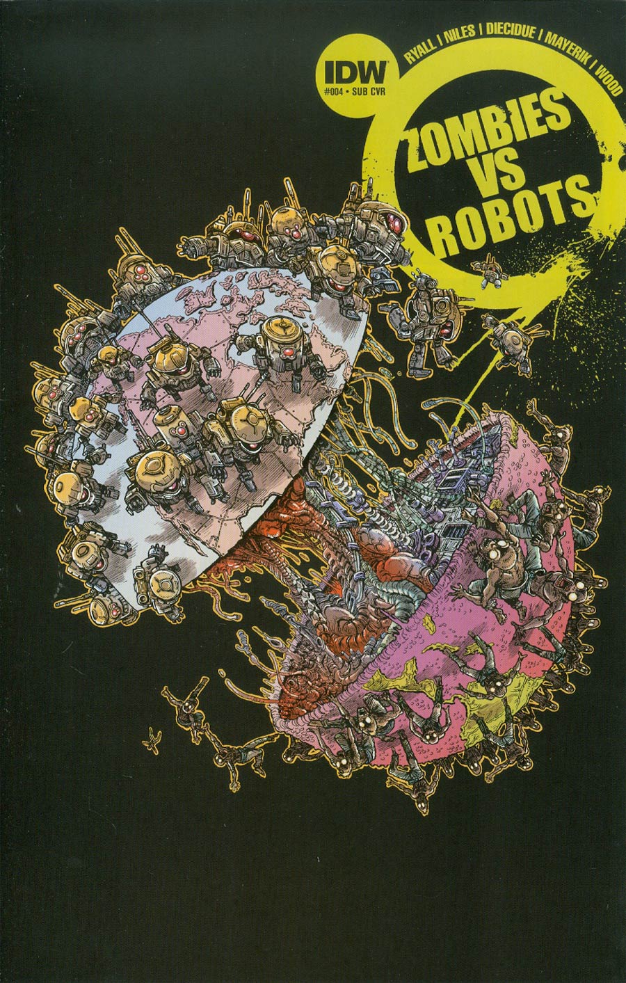 Zombies vs Robots Vol 2 #4 Cover B Variant James Stokoe Subscription Cover