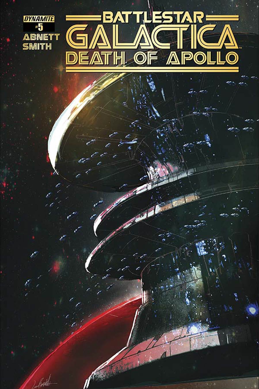 Battlestar Galactica Death Of Apollo #5 Cover C Variant Livio Ramondelli Cover