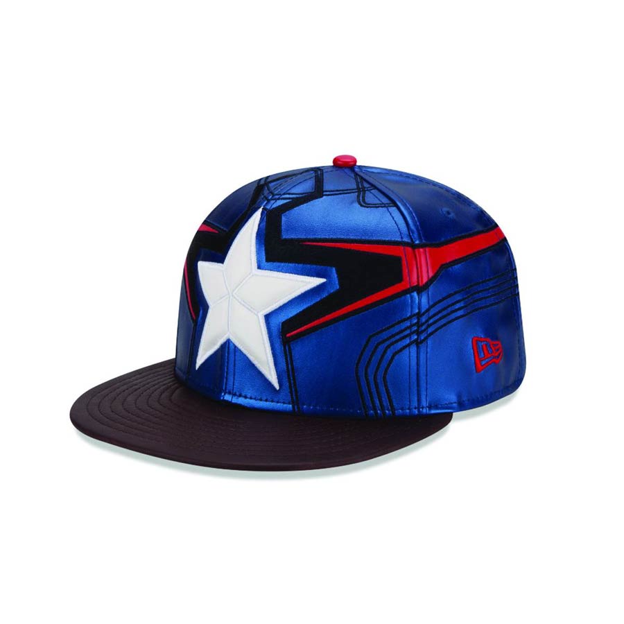 Avengers Age Of Ultron Captain America Armor 5950 Fitted Cap Size 7 1/2