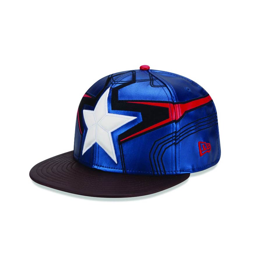 Avengers Age Of Ultron Captain America Armor 5950 Fitted Cap Size 7 1/8