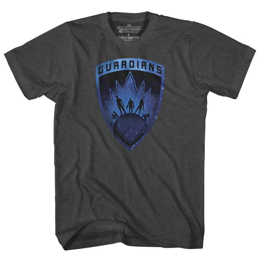 Guardians Of The Galaxy Guardians Badge Black Sub T-Shirt Large