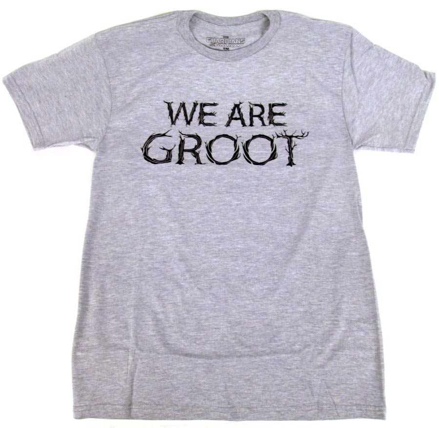 Guardians Of The Galaxy We Are Groot Previews Exclusive Heather Gray T-Shirt Large