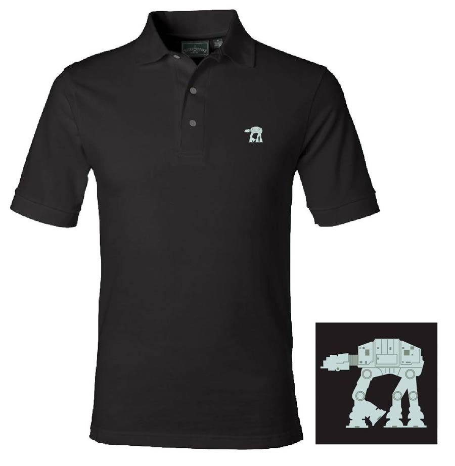 Star Wars AT-AT Black Polo Medium