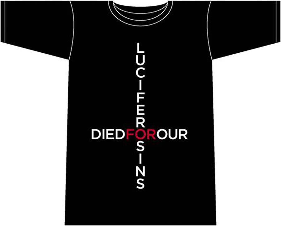 Wicked + The Divine Lucifer Black Mens T-Shirt Large