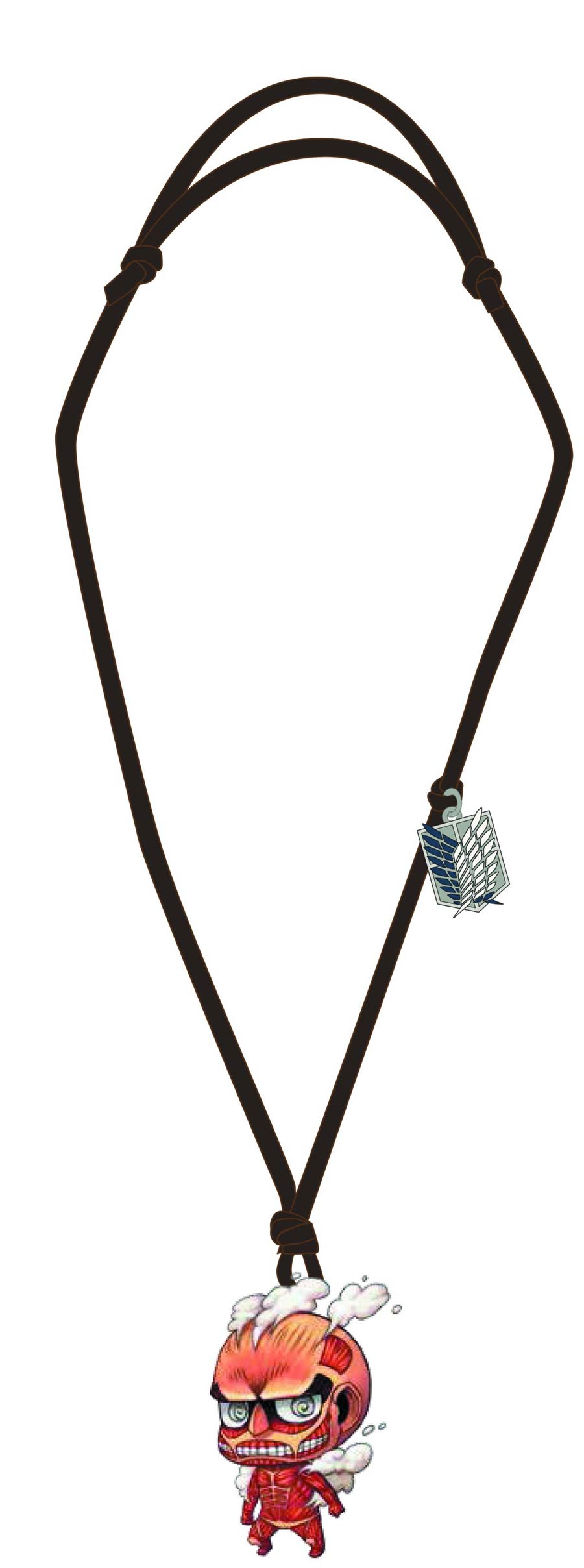 Attack On Titan Wooden Chibi Necklace - Colossal Titan