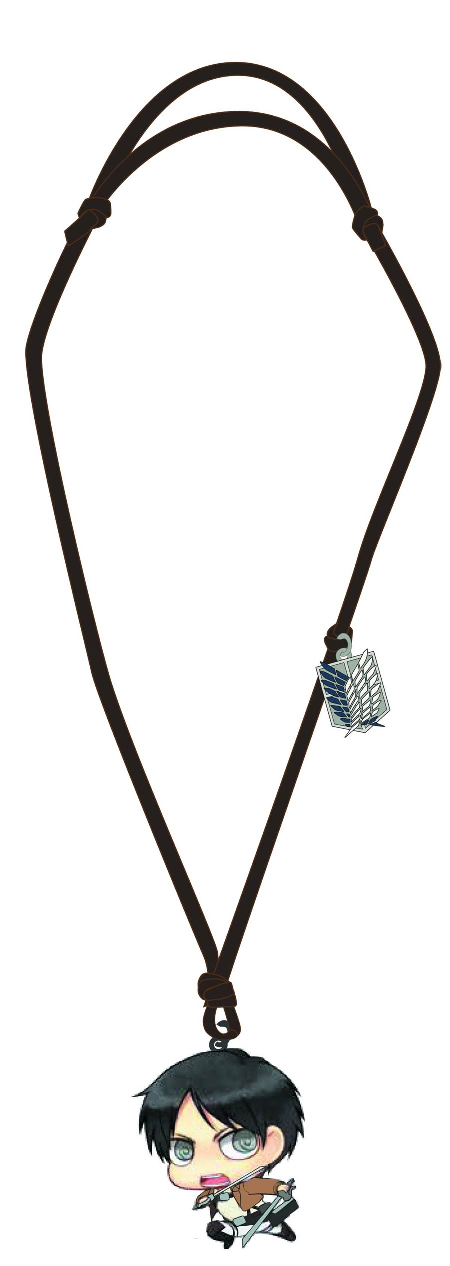 Attack On Titan Wooden Chibi Necklace - Eren