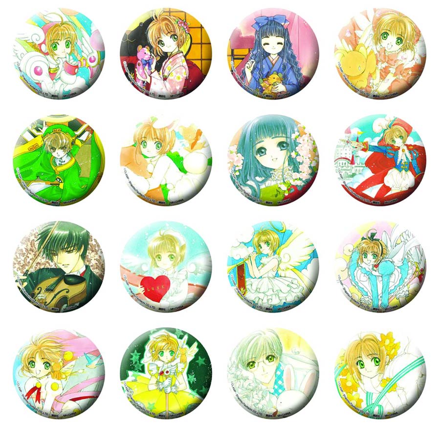 Cardcaptor Sakura Fortune Badge Card Blind Mystery Box 16-Piece Display