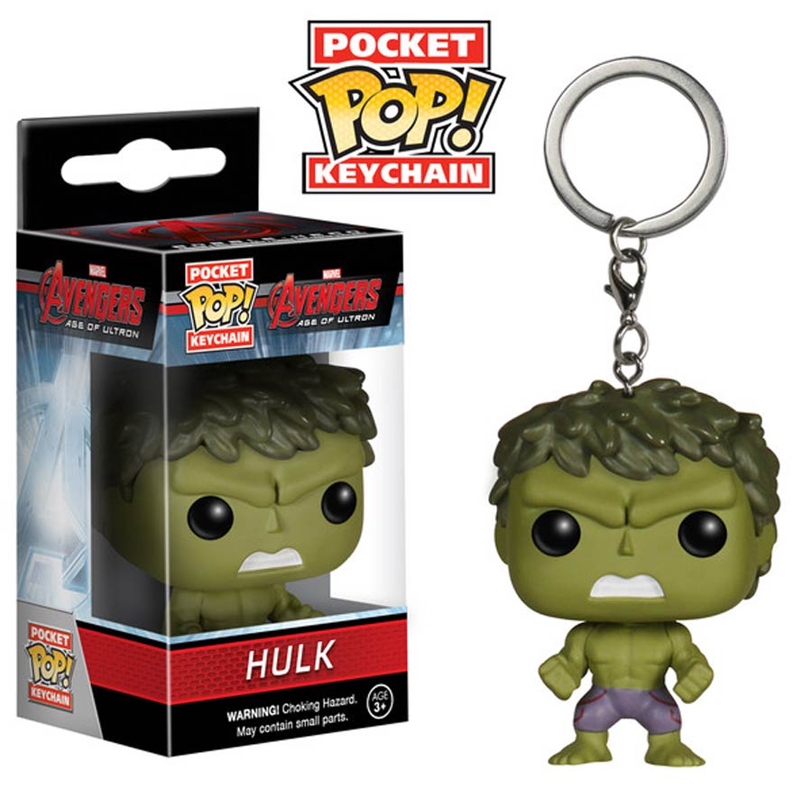 POP Avengers Age Of Ultron Hulk Vinyl Figure Pocket Keychain