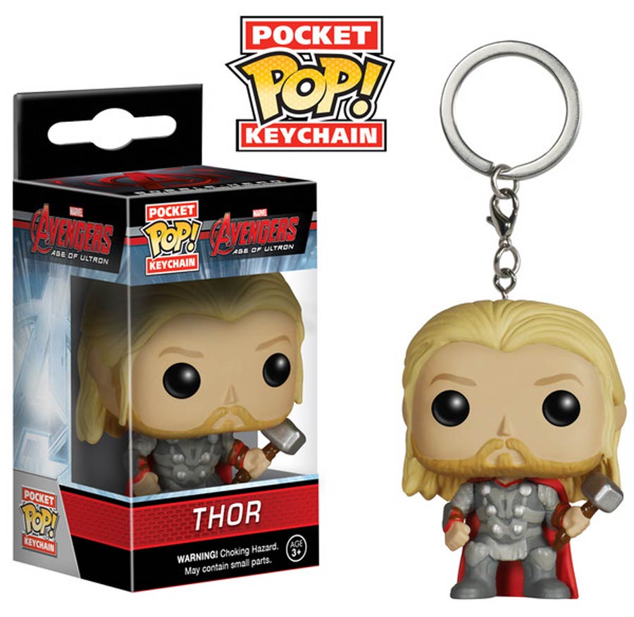 POP Avengers Age Of Ultron Thor Vinyl Figure Pocket Keychain