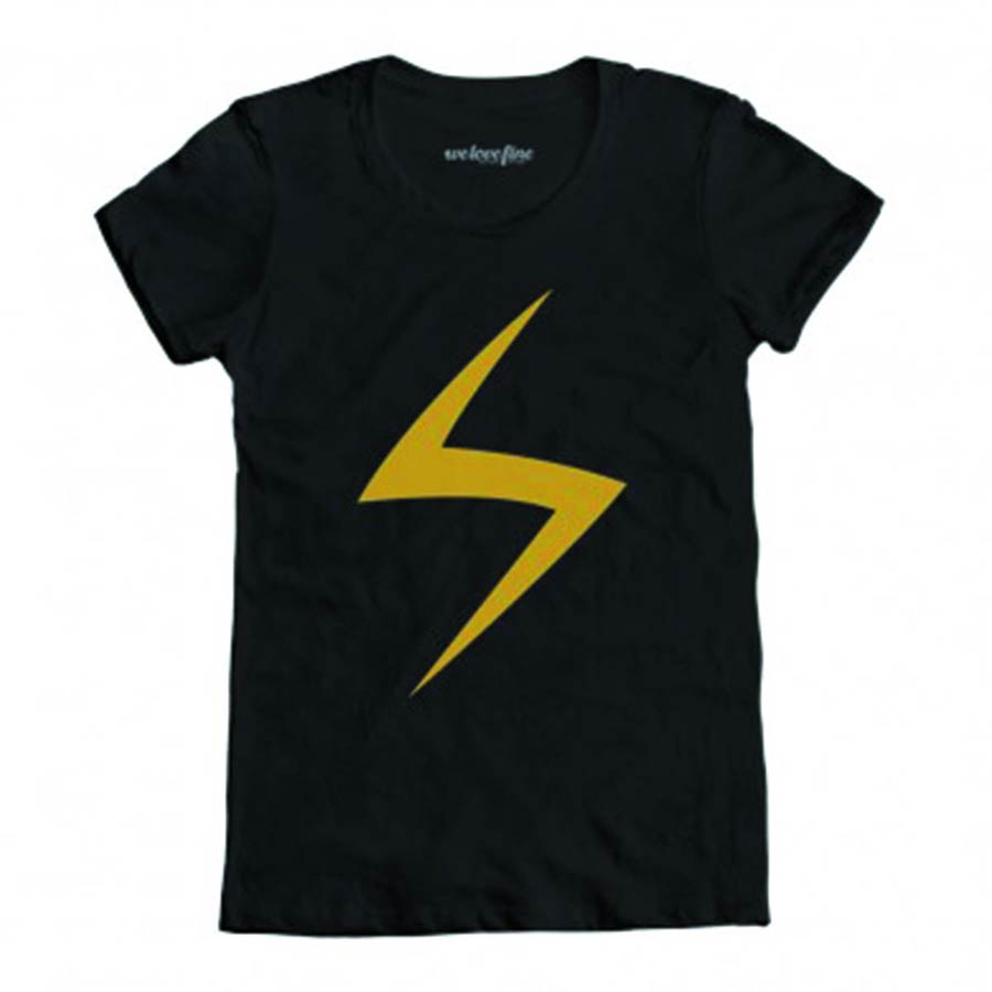 Ms Marvel Kamala Khan Black Womens T-Shirt Large