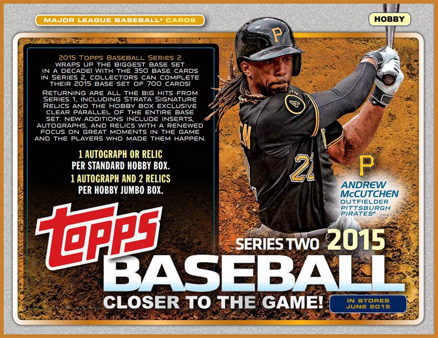 Topps 2015 Baseball Series 2 Trading Cards Jumbo Box