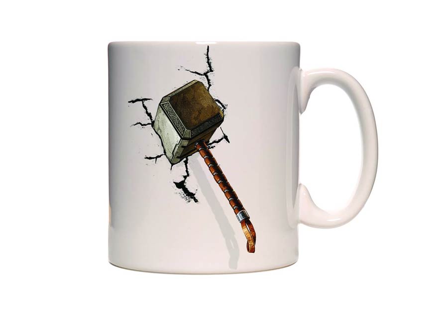 Avengers Age Of Ultron Thors Hammer Smash Coffee Mug