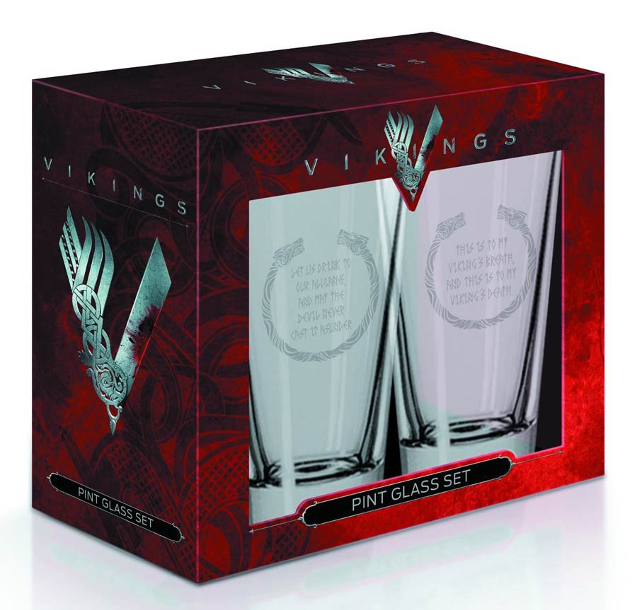 Vikings Pint Glass 2-Pack Set