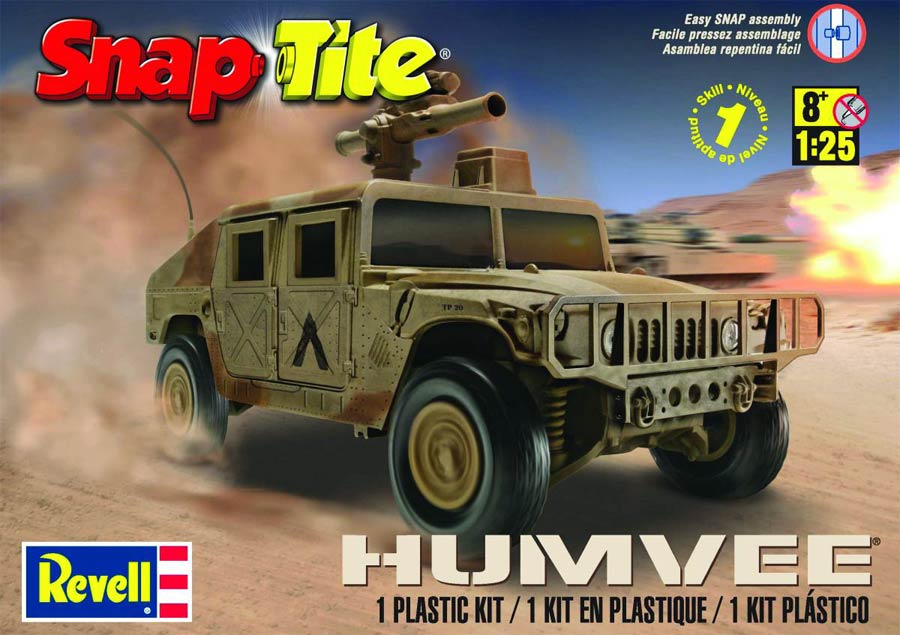 Snaptite Humvee 1/25 Scale Model Kit