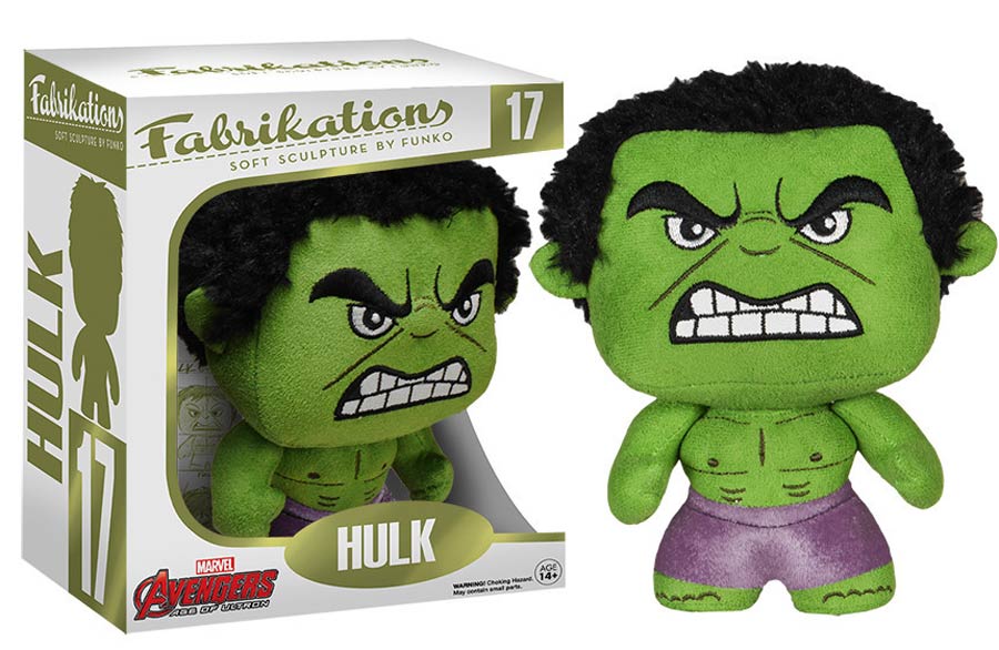 Fabrikations 17 Avengers Age Of Ultron Hulk 6-Inch Sculpted Plushie