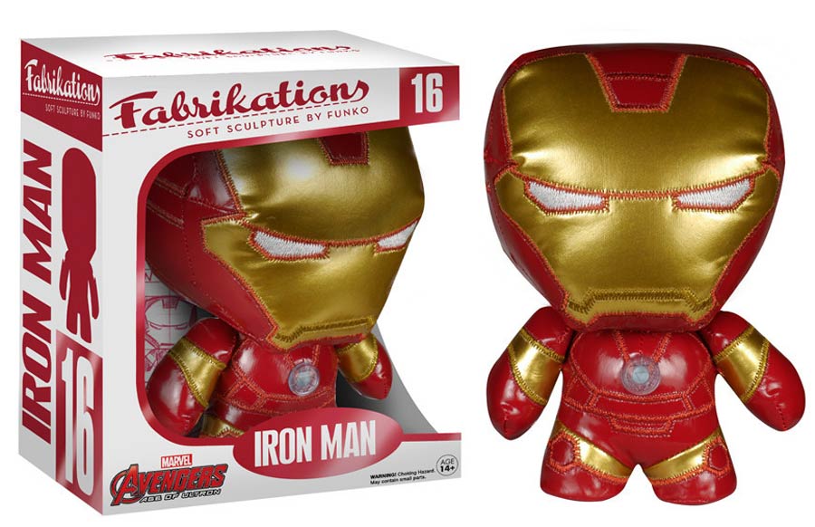 Fabrikations 16 Avengers Age Of Ultron Iron Man 6-Inch Sculpted Plushie