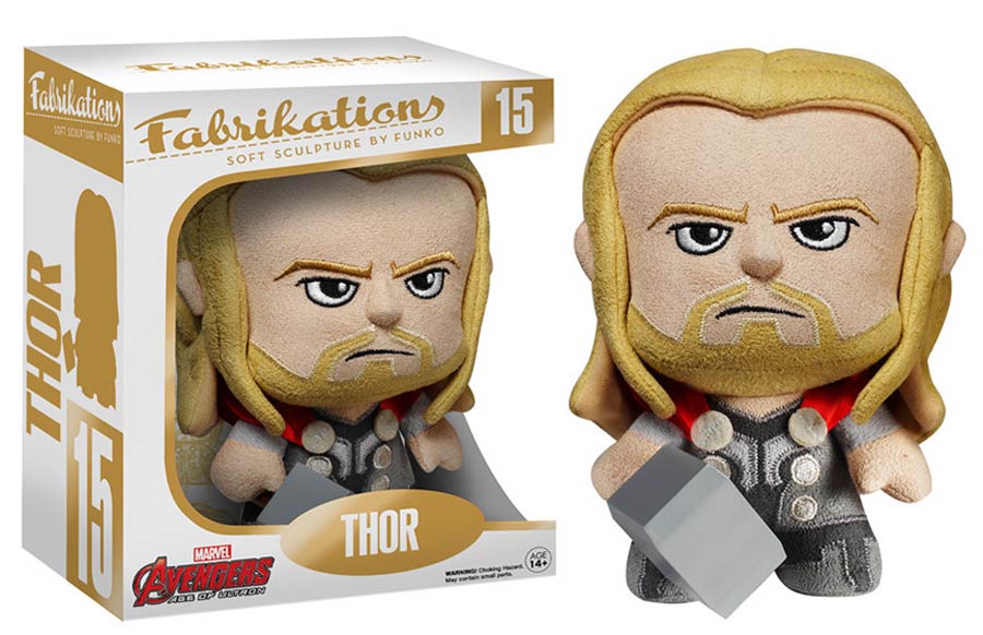 Fabrikations 15 Avengers Age Of Ultron Thor 6-Inch Sculpted Plushie