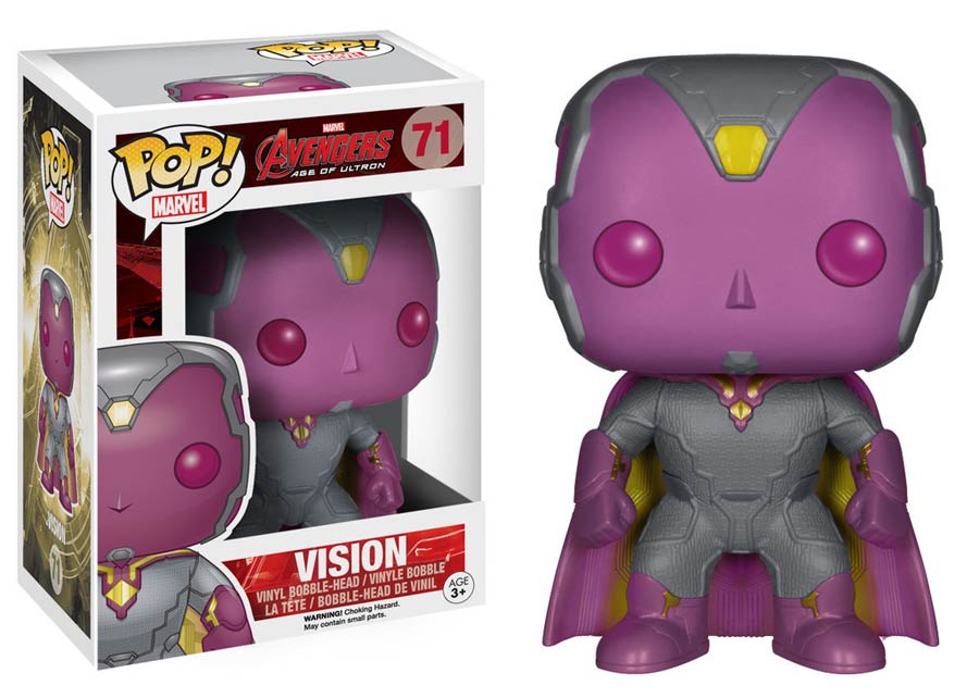 POP Marvel 71 Avengers Age Of Ultron Vision Bobble Head