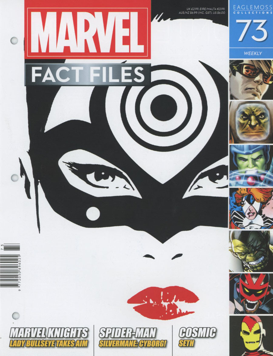 Marvel Fact Files #73 Lady Bullseye