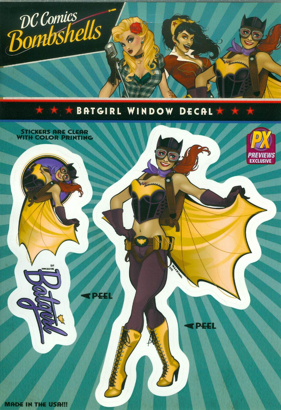 DC Bombshells Previews Exclusive Vinyl Decal - Batgirl