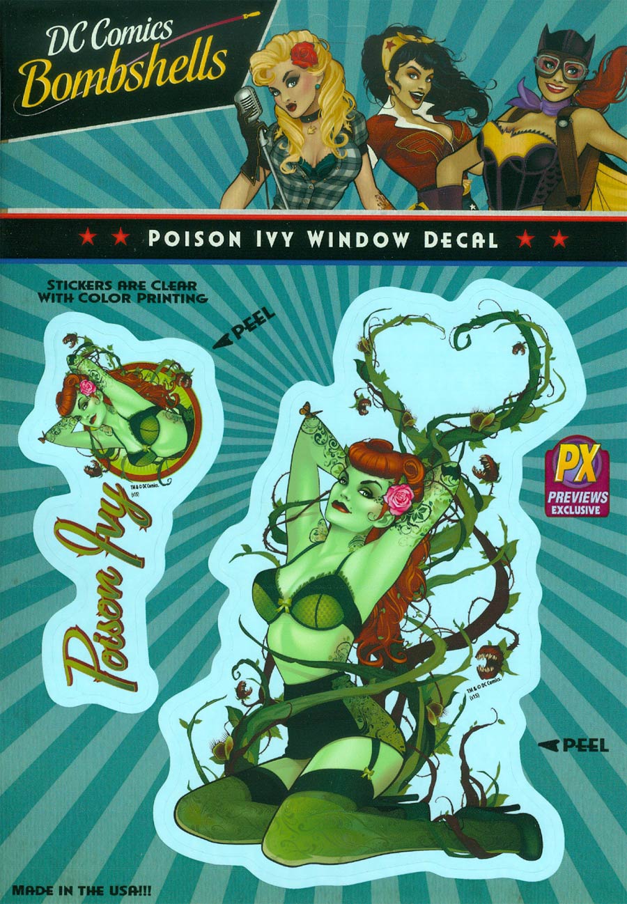DC Bombshells Previews Exclusive Vinyl Decal - Poison Ivy