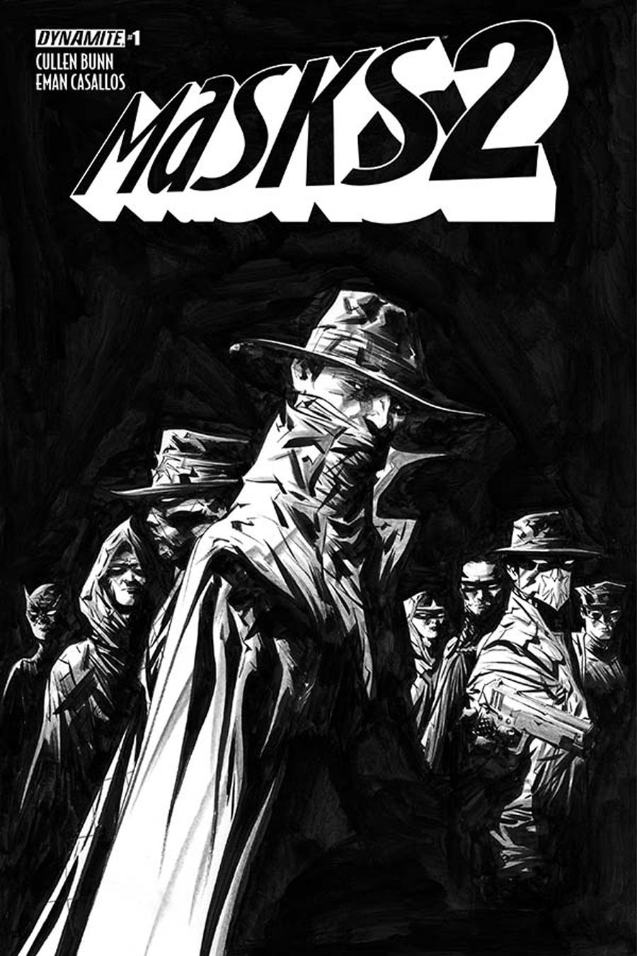 Masks 2 #1 Cover I Incentive Jae Lee Black & White Cover