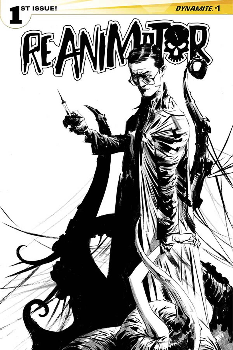 Re-Animator #1 Cover H Incentive Jae Lee Black & White Cover