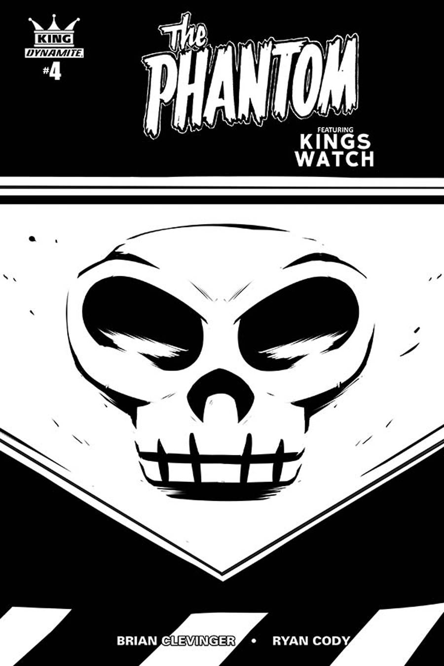 King Phantom #4 Cover D Incentive Stephen Downey Black & White Cover