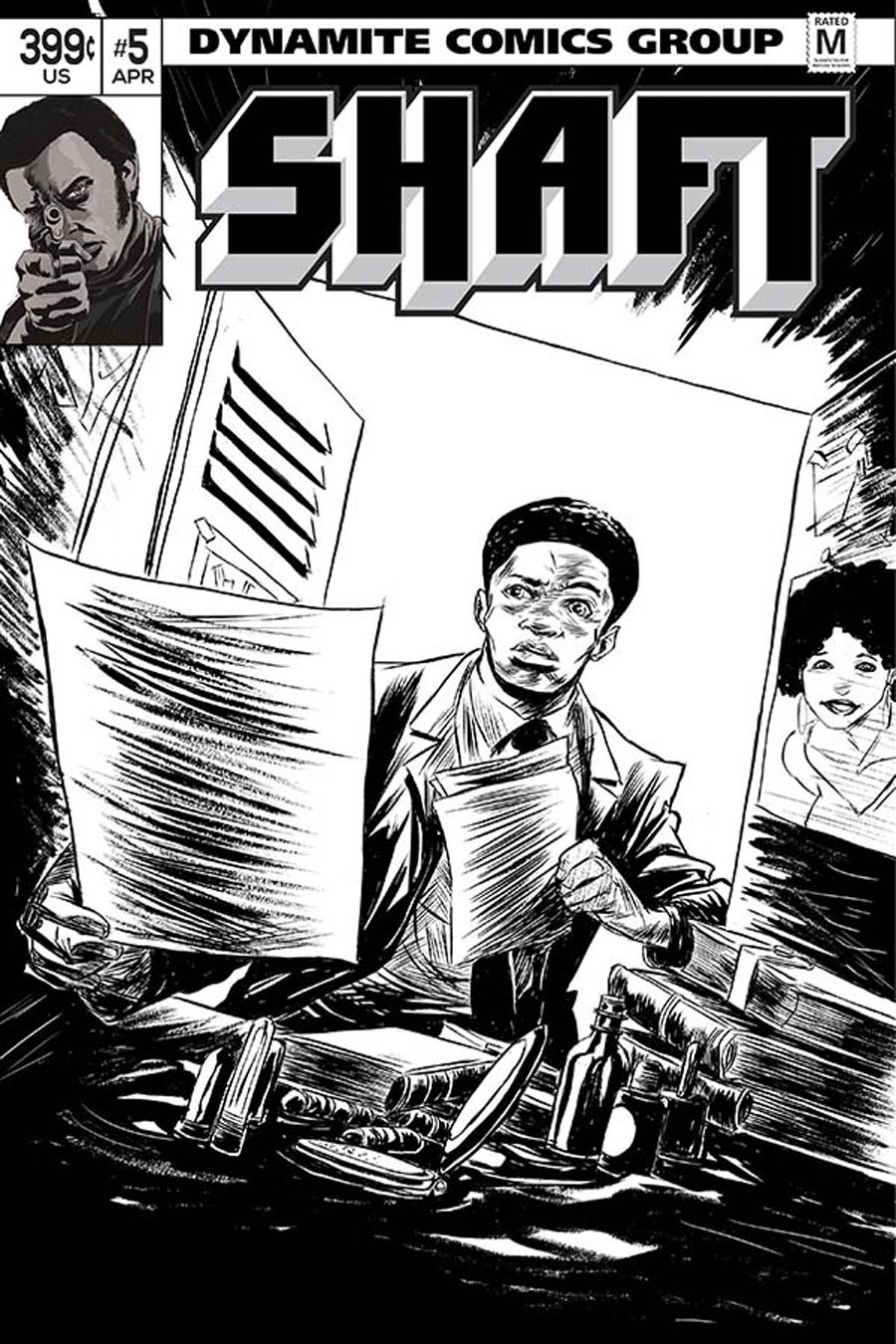 Shaft #5 Cover E Incentive Sanford Greene Black & White Cover