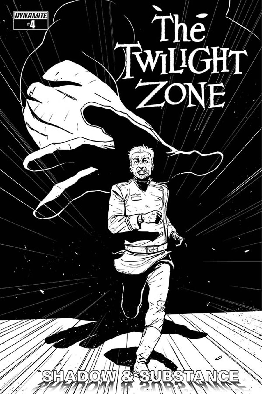 Twilight Zone Shadow & Substance #4 Cover D Incentive Guiu Vilanova Black & White Cover