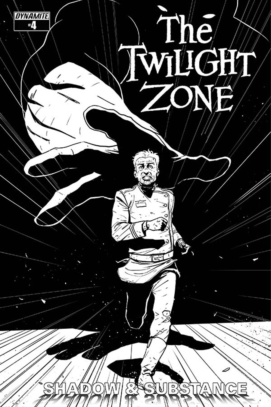 Twilight Zone Shadow & Substance #4 Cover D Incentive Guiu Vilanova Black & White Cover