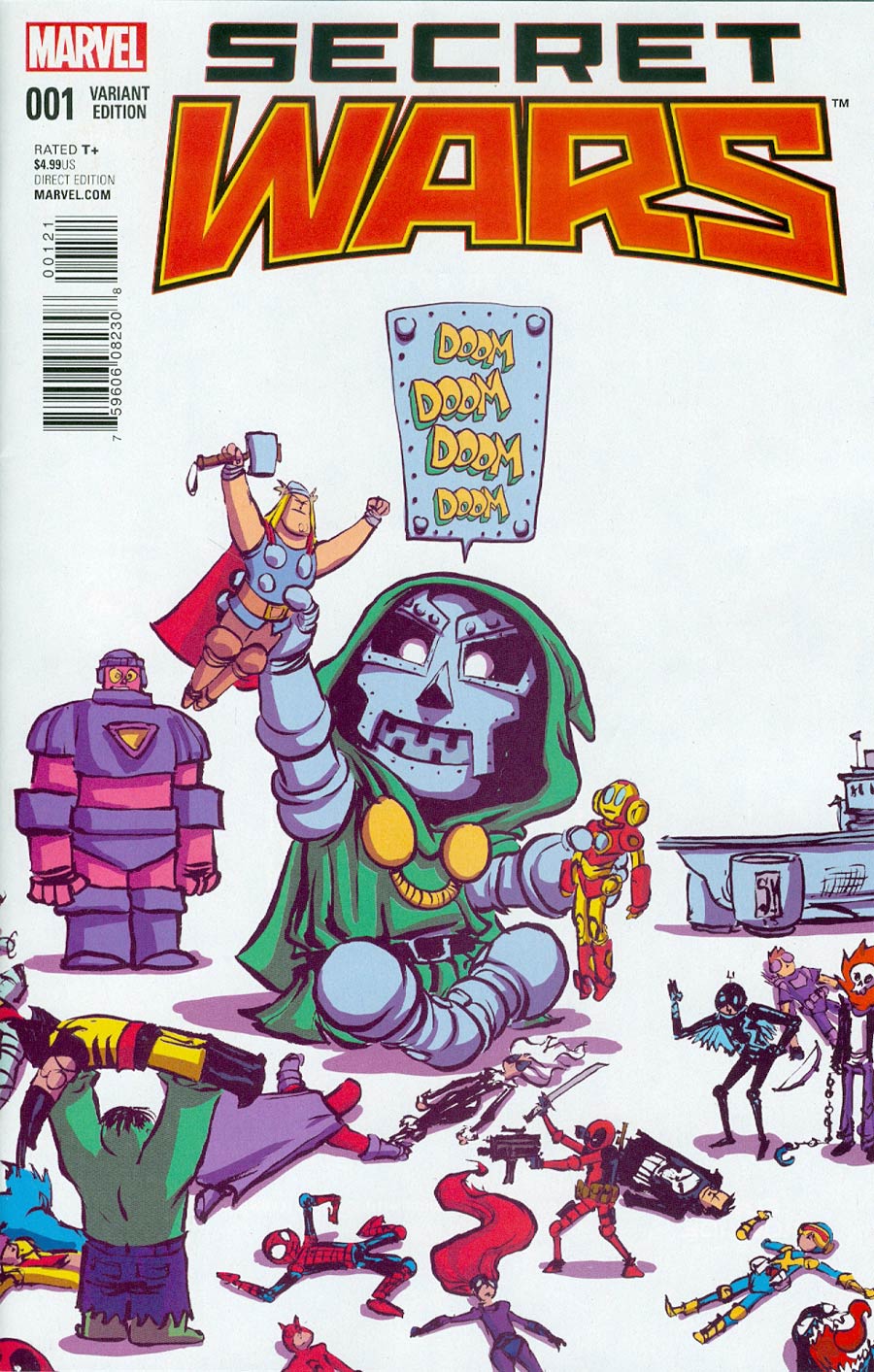 Secret Wars #1 Cover F Variant Skottie Young Baby Cover