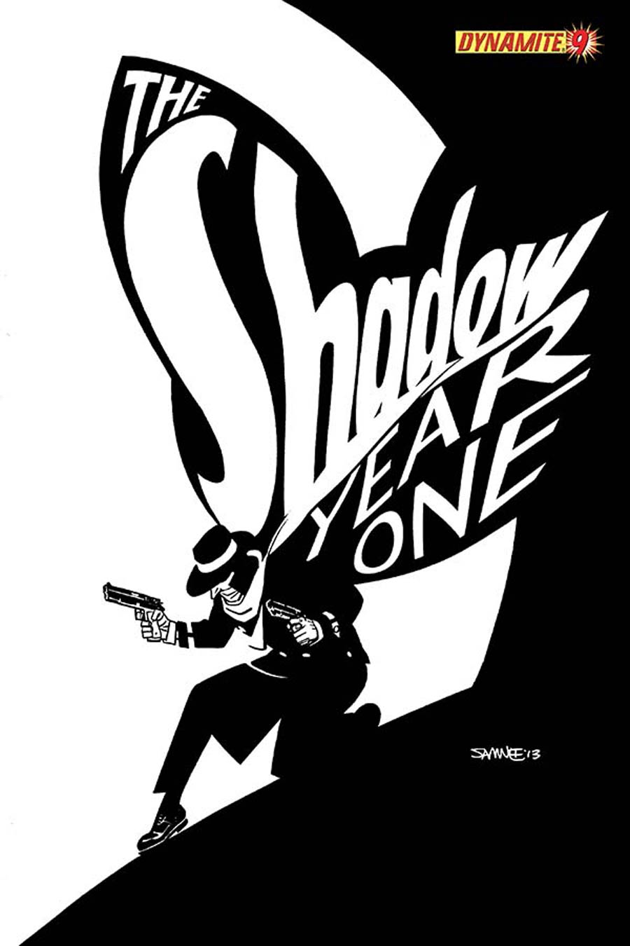 Shadow Year One #9 Cover G High-End Chris Samnee Black & White Ultra-Limited Variant Cover (ONLY 50 COPIES IN EXISTENCE!)