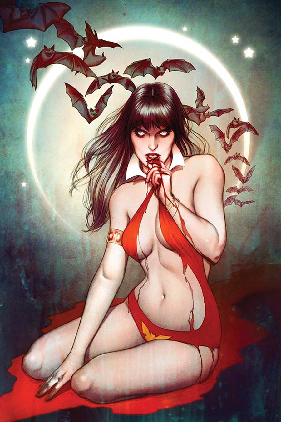 Vampirella Vol 5 #1 Cover V High-End Jenny Frison Virgin Art Ultra-Limited Variant Cover (ONLY 50 COPIES IN EXISTENCE!)