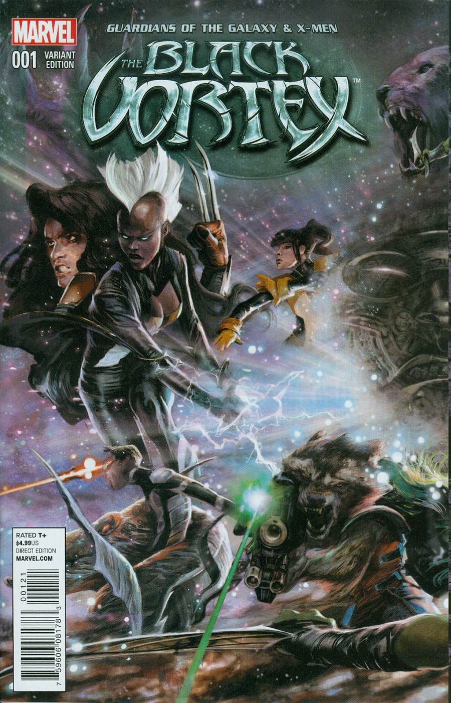 Guardians Of The Galaxy & X-Men Black Vortex Alpha #1 Cover B Variant Alexander Lozano Connecting Cover (Black Vortex Part 1)