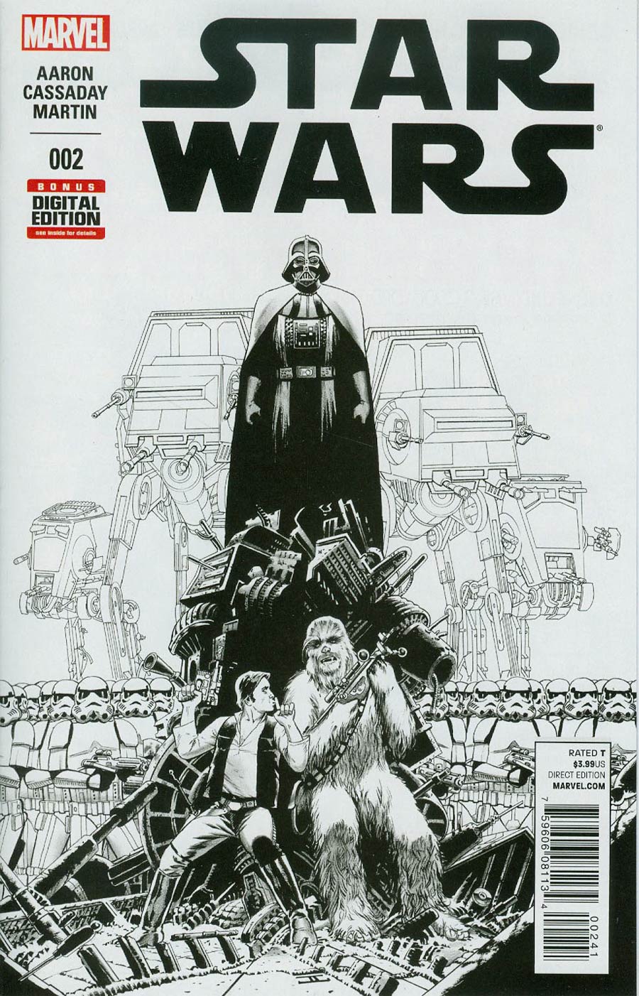 Star Wars Vol 4 #2 Cover F Incentive John Cassaday Sketch Cover