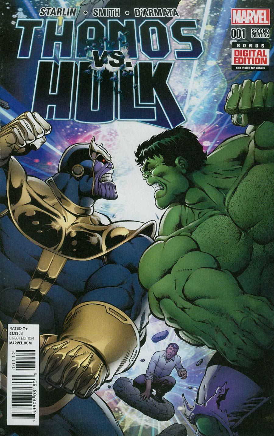 Thanos vs Hulk #1 Cover D 2nd Ptg Jim Starlin Variant Cover