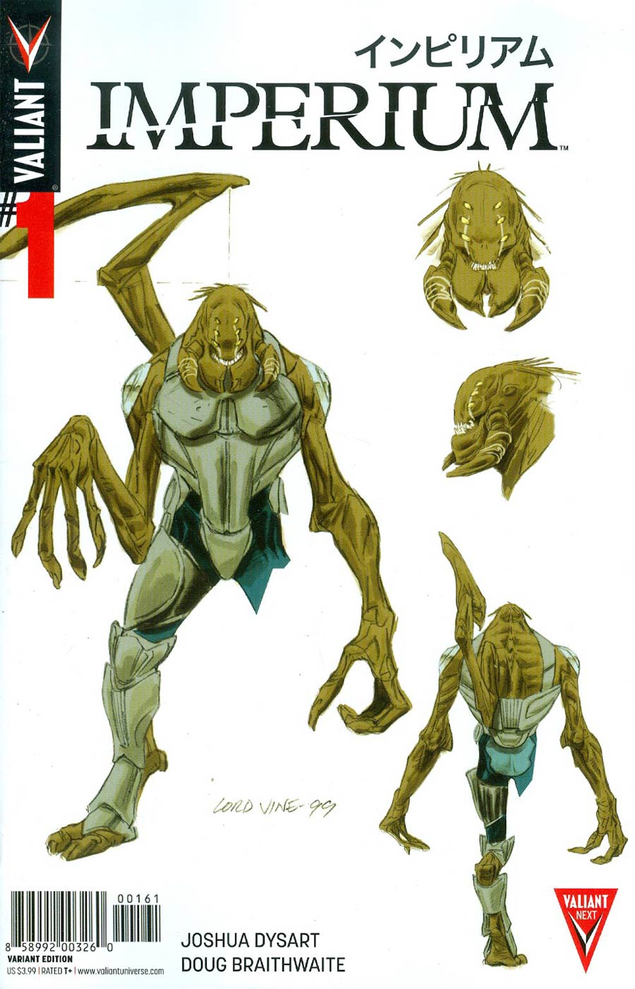 Imperium #1 Cover F Incentive Doug Braithwaite Character Design Variant Cover