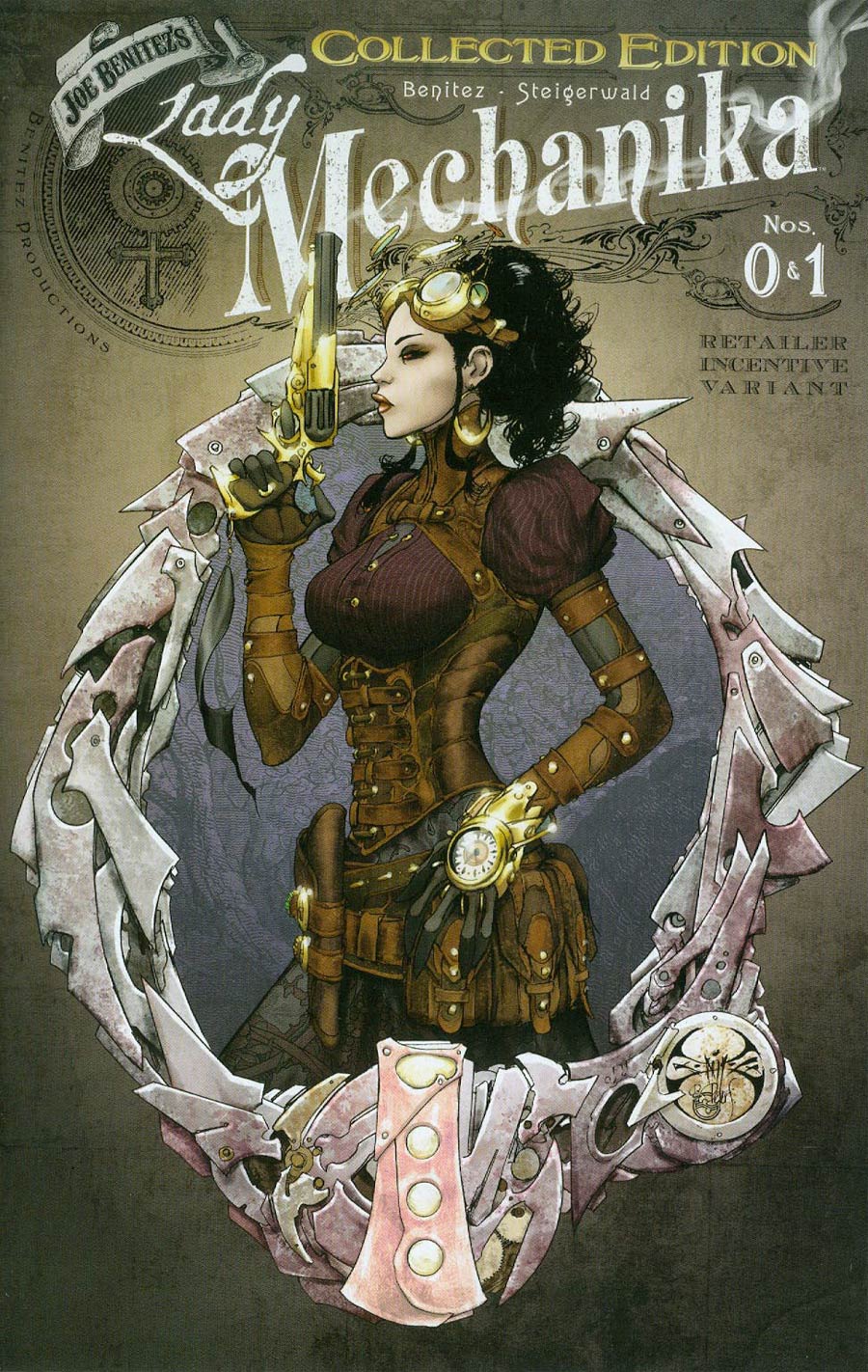Lady Mechanika Collected Edition #0 & #1 Cover B Incentive Joe Benitez Variant Cover