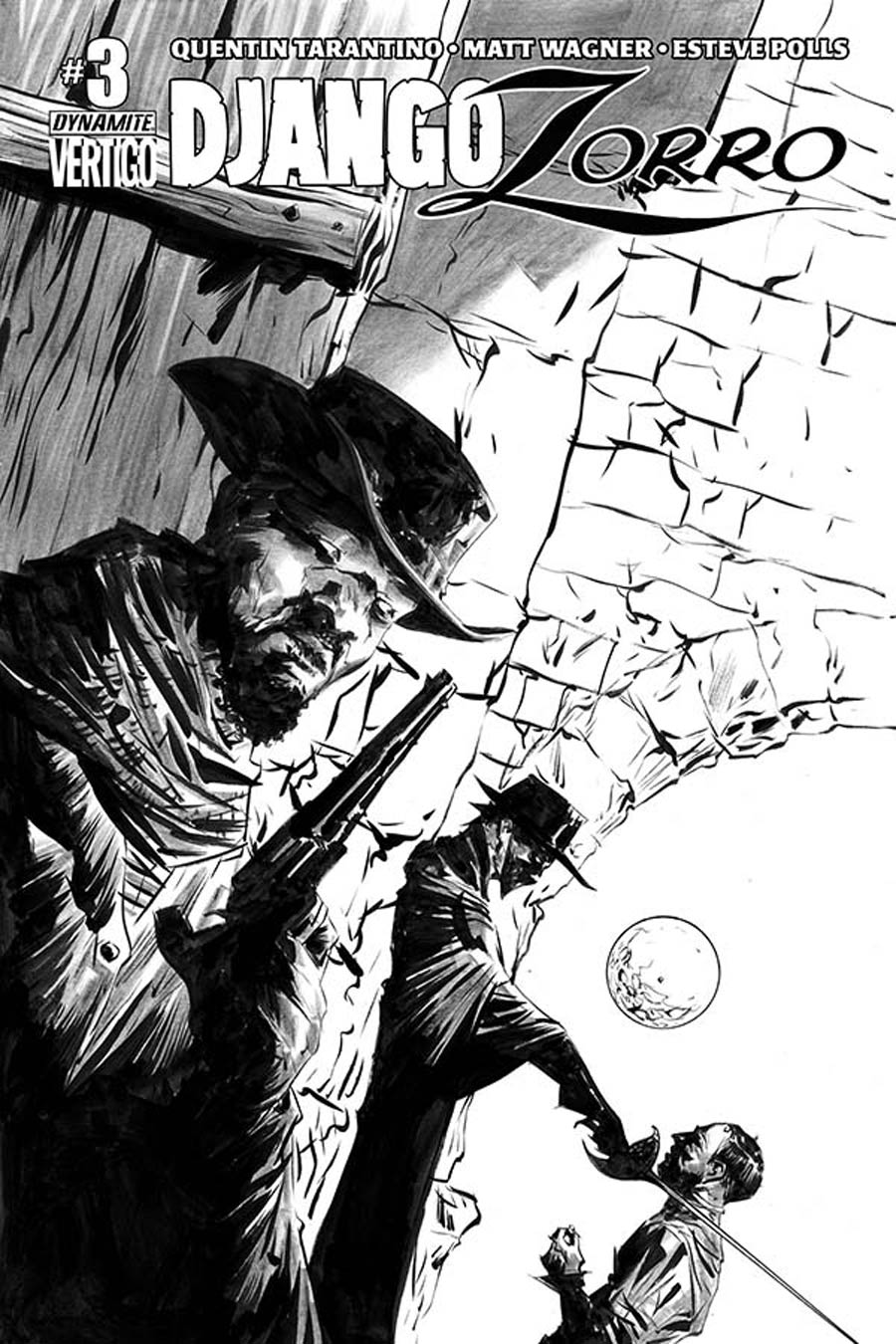 Django Zorro #3 Cover F Incentive Jae Lee Black & White Cover