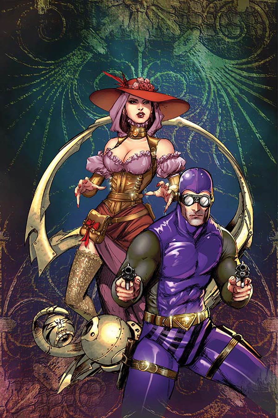 Legenderry A Steampunk Adventure #4 Cover E High-End Joe Benitez Ultra-Limited Virgin Variant Cover (ONLY 50 COPIES IN EXISTENCE)